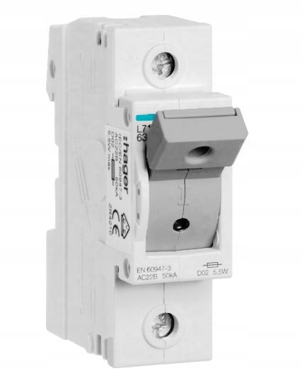 L71M Poistková základňa odpojovača D02 1P 63A