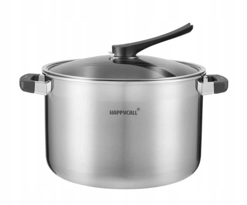 Happycall Ih Hrniec z nehrdzavejúcej ocele so sklenenou pokrievkou 14 l/30 cm