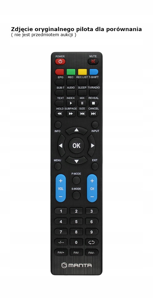 Pilot do Manta TV LED 32LHN19S Marka Manta