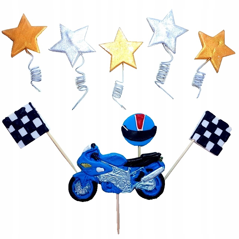 

Topper Na Tort Toppery Figurka Motor Motocykl