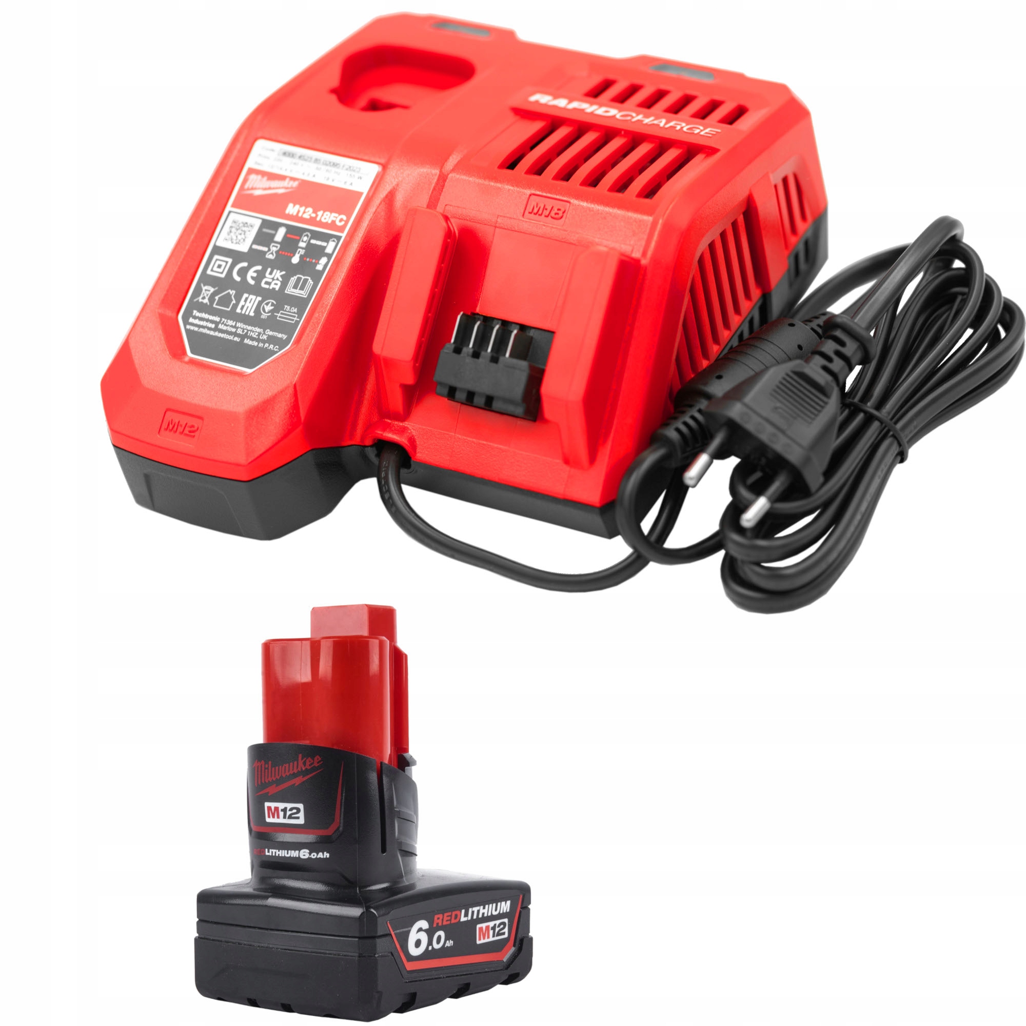 Ładowarka M12-18 Fc Akumulator 12 V 6,0 Ah M12 B6 Milwaukee Zestaw