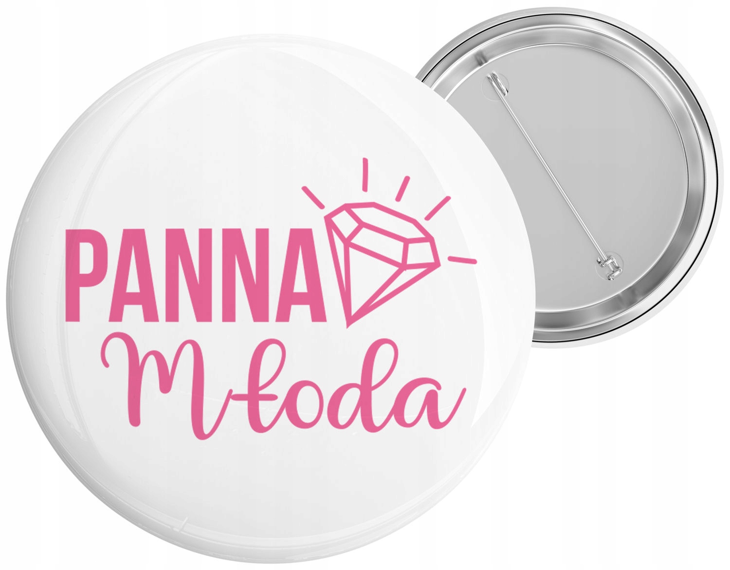 

Przypinka Pins Wieczór Panieński Panna Młoda Róż