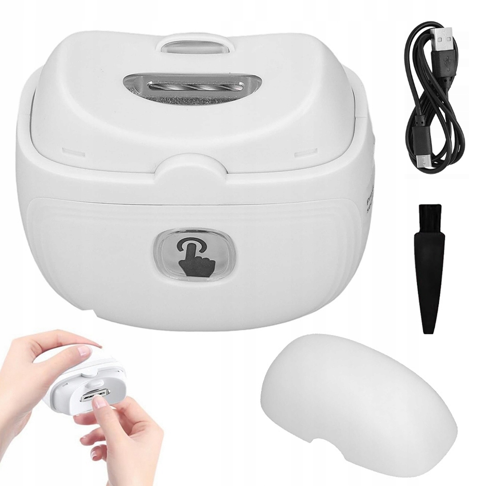 Elektrický Turistický Odstřihovač Nehtů Bruska Usb Led Leštička