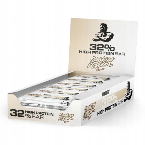 32% High Protein Tyčinka Weider 12 x 60g Cookies & Smetana
