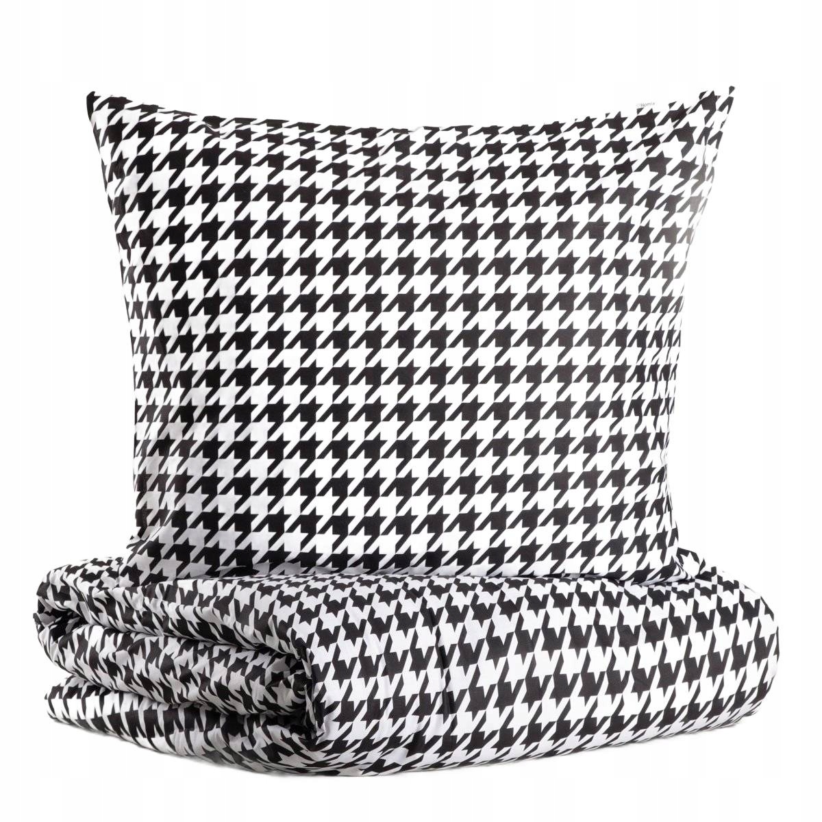 Pościel Rebeka bawełniana w pepitkę 220x200 2*70x80 cm Homla