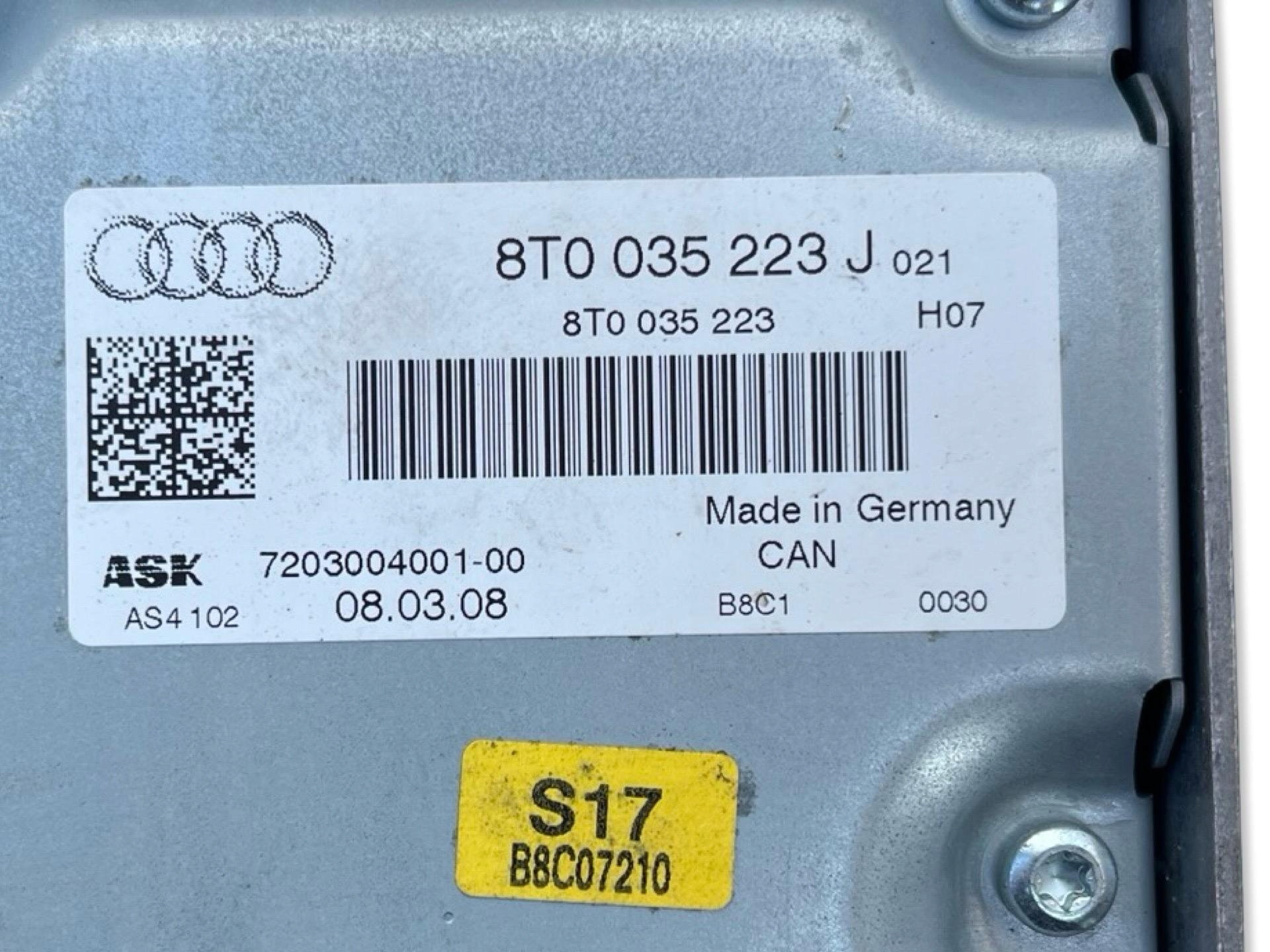 amplifier radia Audi A4 B8 2008 8T0035223J