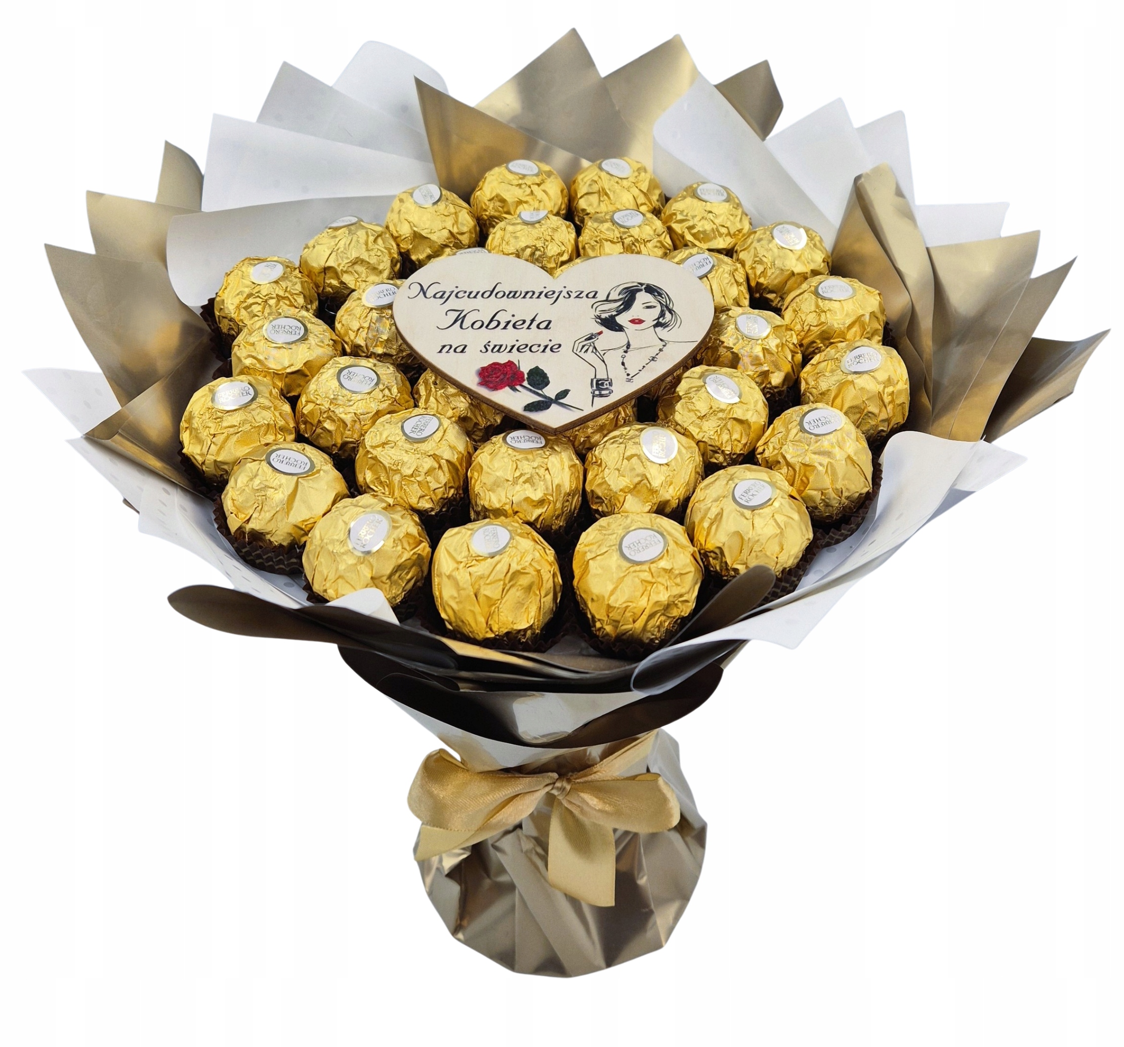 Sladká kytice sladkostí Box Dárkový koš Dárek Narozeniny Den Žen 18
