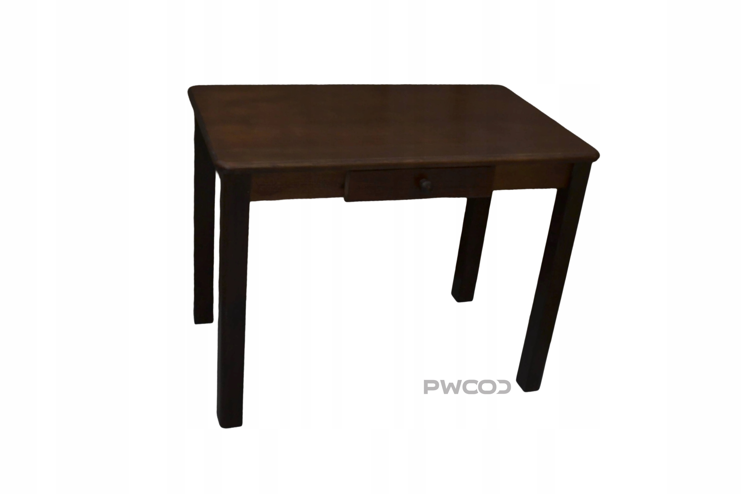 Dřevěný Stůl z borovice šuplík, barva ořech 100x60 cm