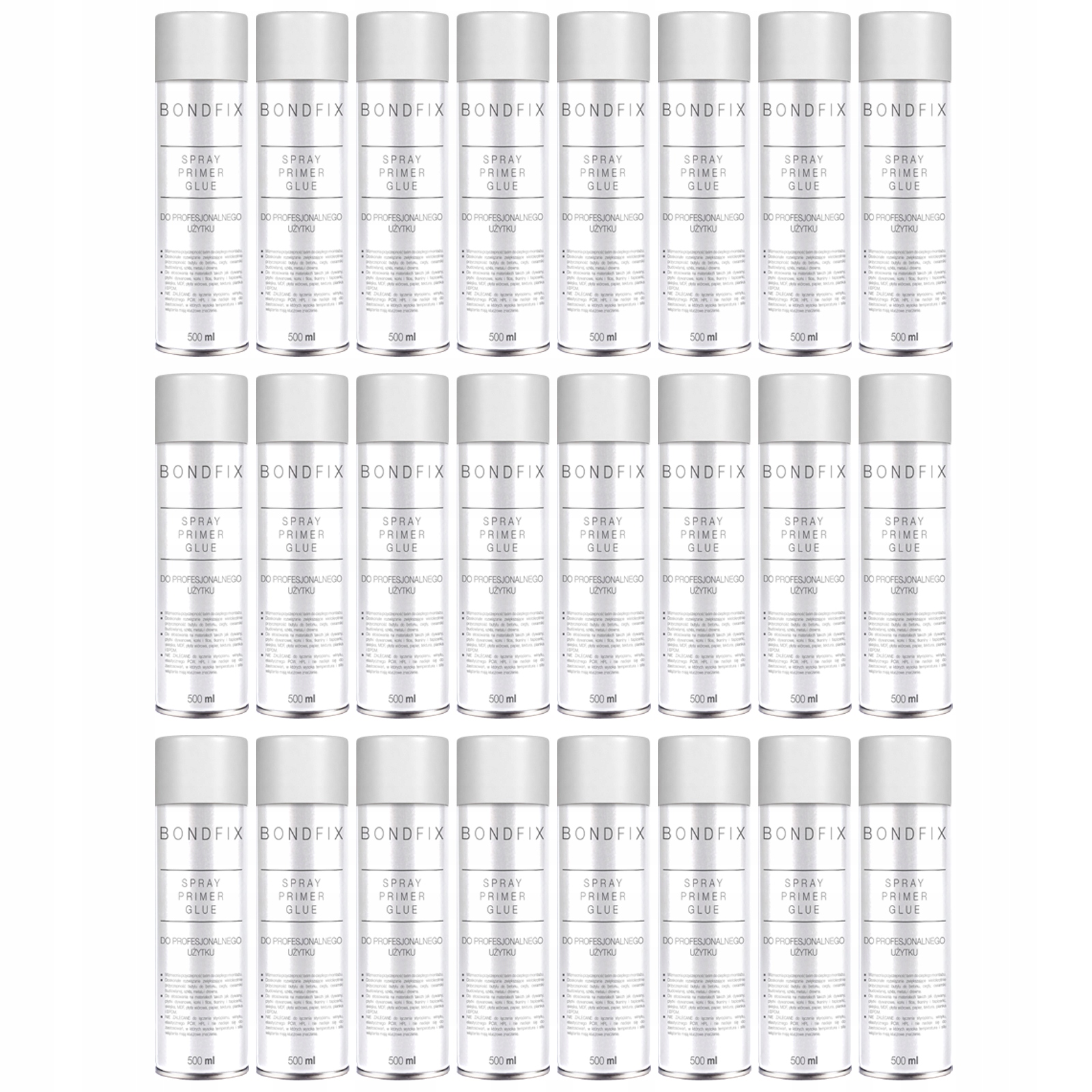 24x Bondfix Lepidlo Sprej na pásky Epdm Membránové fólie Obkladové hmoty Houbičky Vlny
