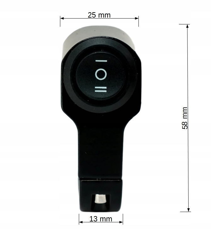 Włącznik na kierownicę trzy pozycyjny aluminiowy Numer katalogowy części 124568