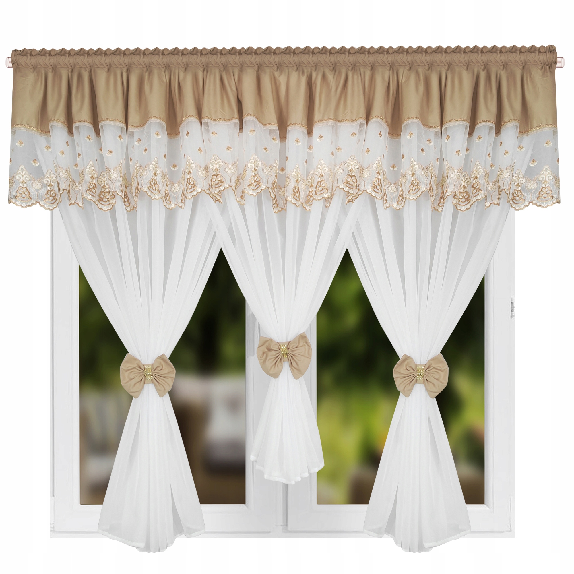 Firana Gotowa Lambrekin 400 X 150 CM Firany Gotowe Firanki