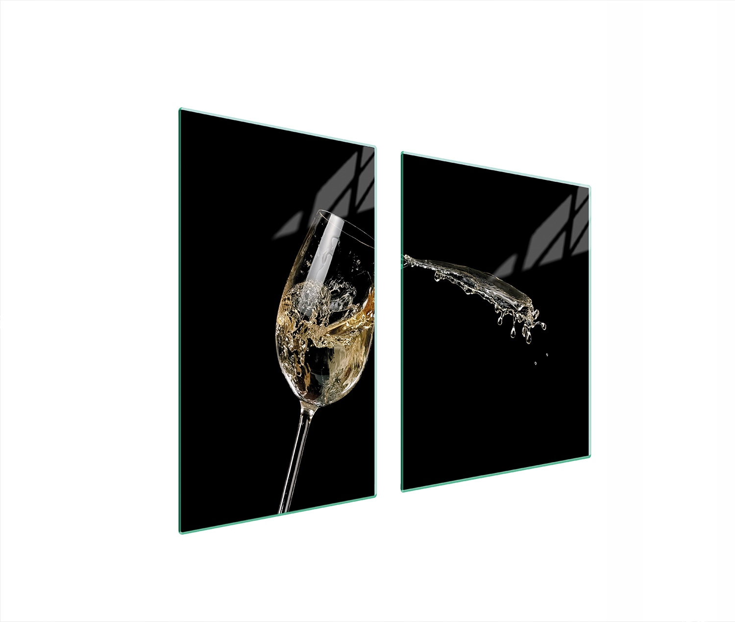 Skleněná Deska A Krájecí Prkénko 100x52 Víno Tvrzené Sklo