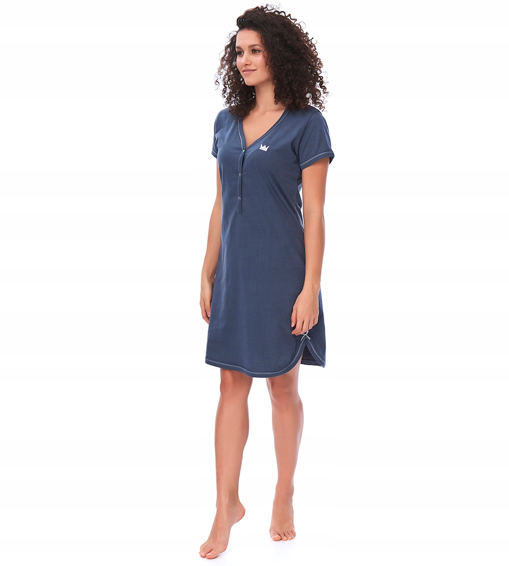 Koszula nocna Doctor Nap TCB.9505 DEEP BLUE S Rozmiar S