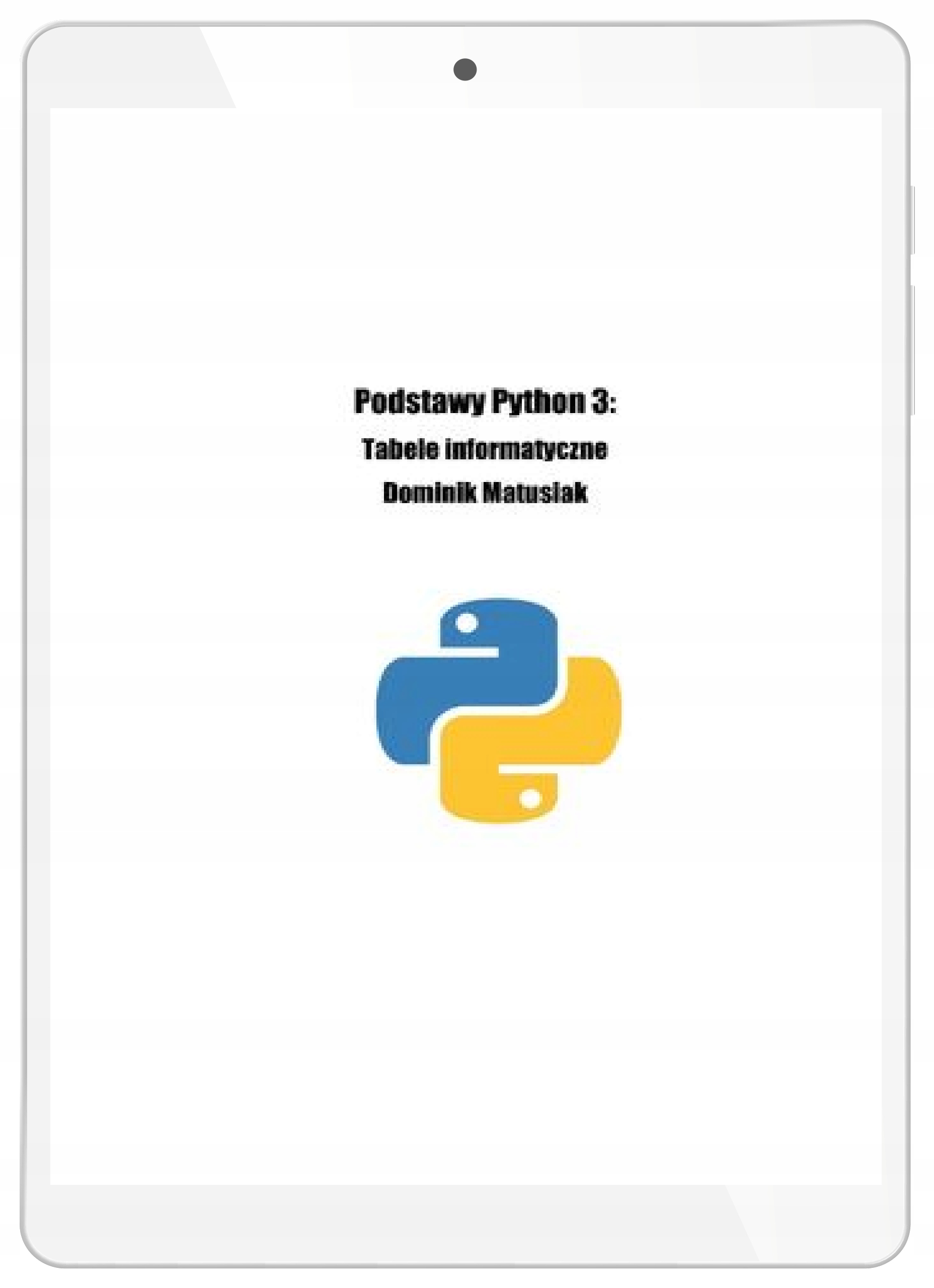 Podstawy Python 3. Tabele informatyczne