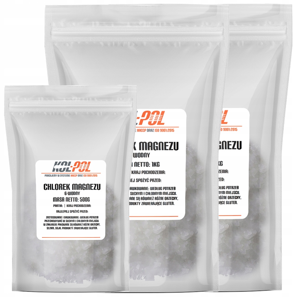 

Chlorek Magnezu Sześciowodny 2,5kg Czysty