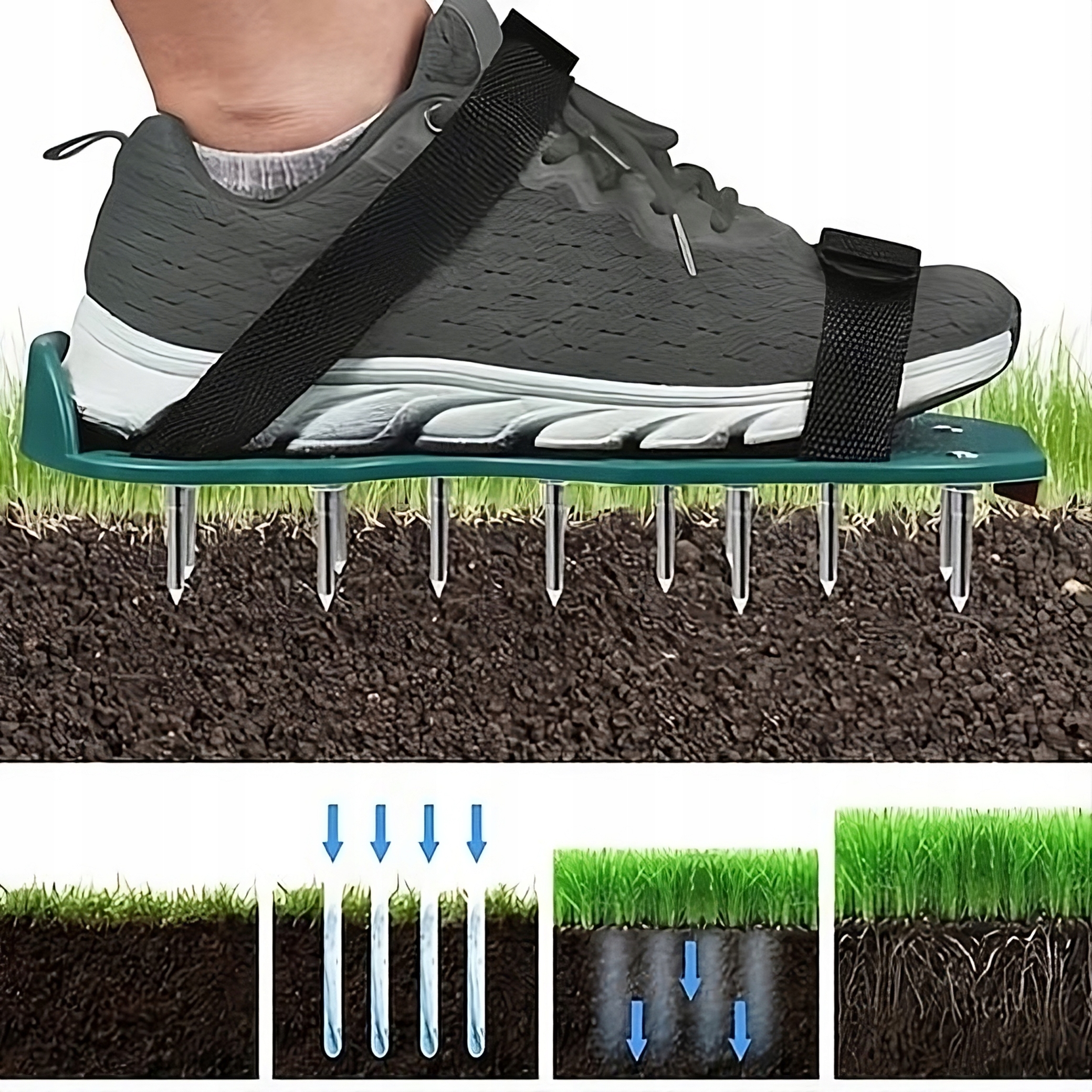 AERATOR WERTYKULATOR DO NAPOWIETRZANIA GLEBY TRAWY TRAWNIKÓW KOLCE BUTY Waga narzędzia 0.5 kg