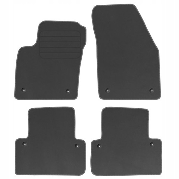 

Volvo S40 II 04-12 Dywaniki welur Comfort Grafit