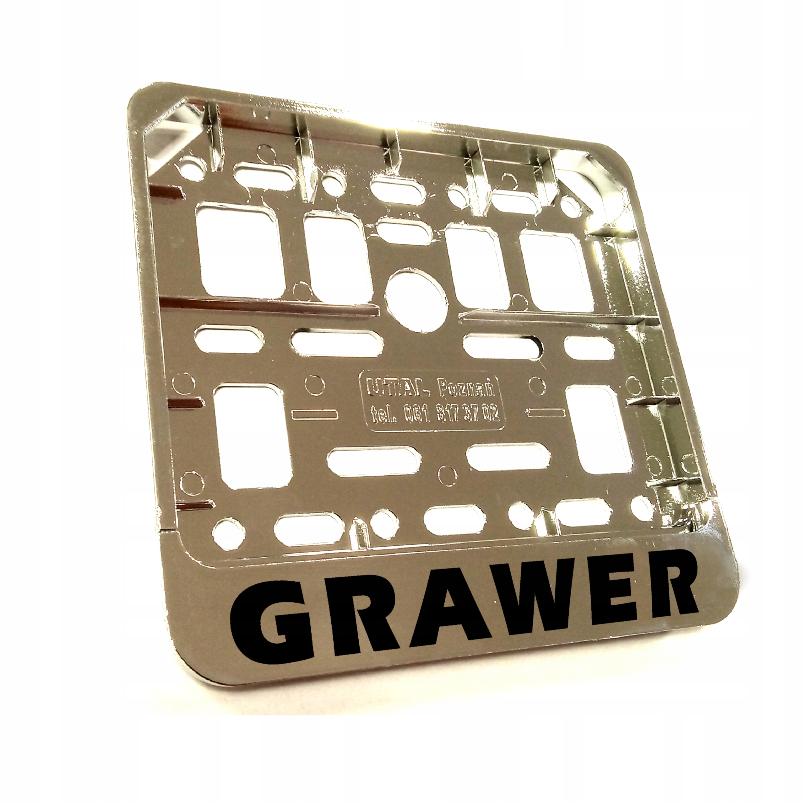 RAMKA NA REJESTRACJĘ mała MOTOROWER Z GRAWEREM