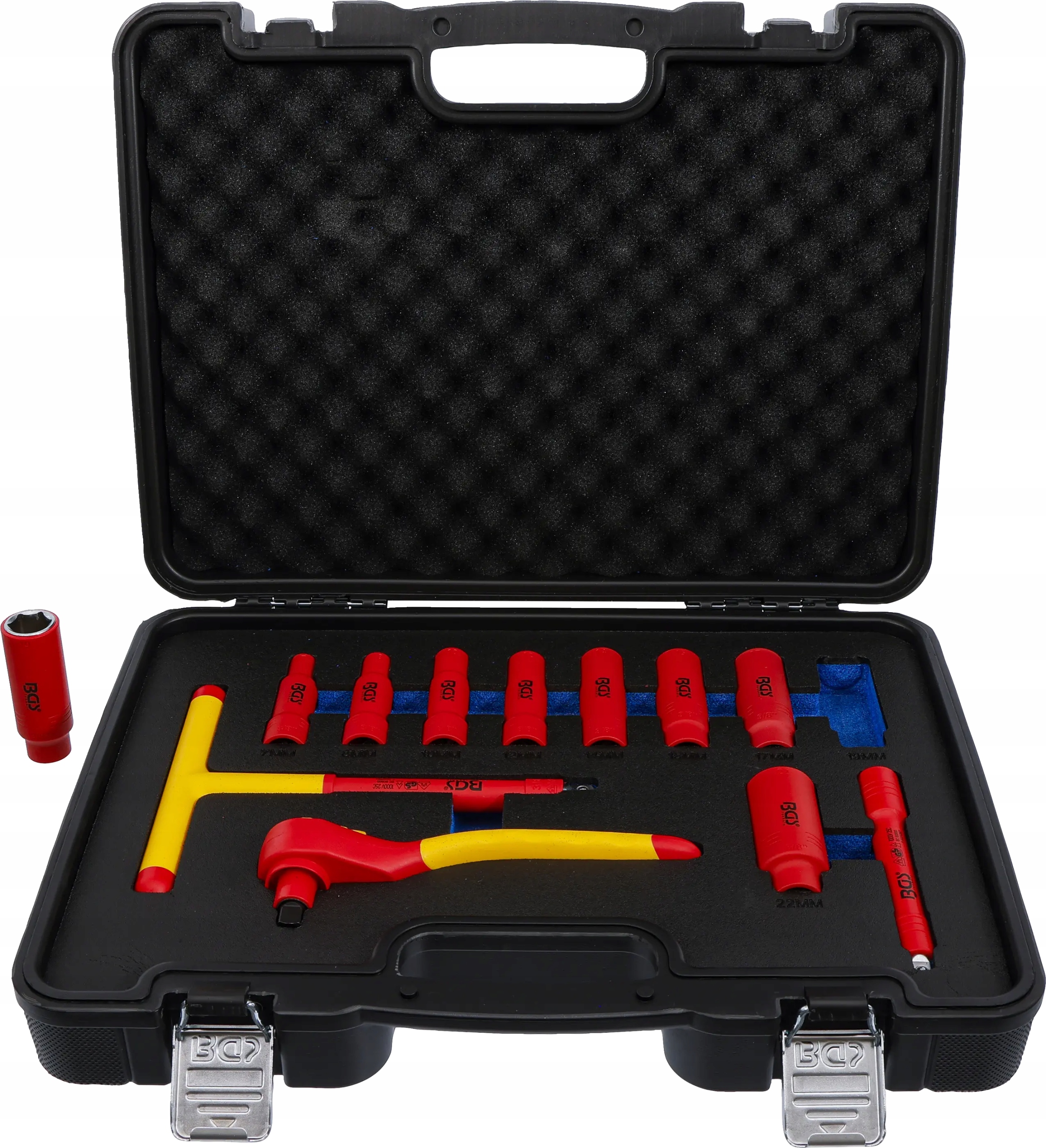 Sada nástrčných klíčů Vde pohon 10 mm (3/8") 7-22 mm 12 ks, Bgs 7146