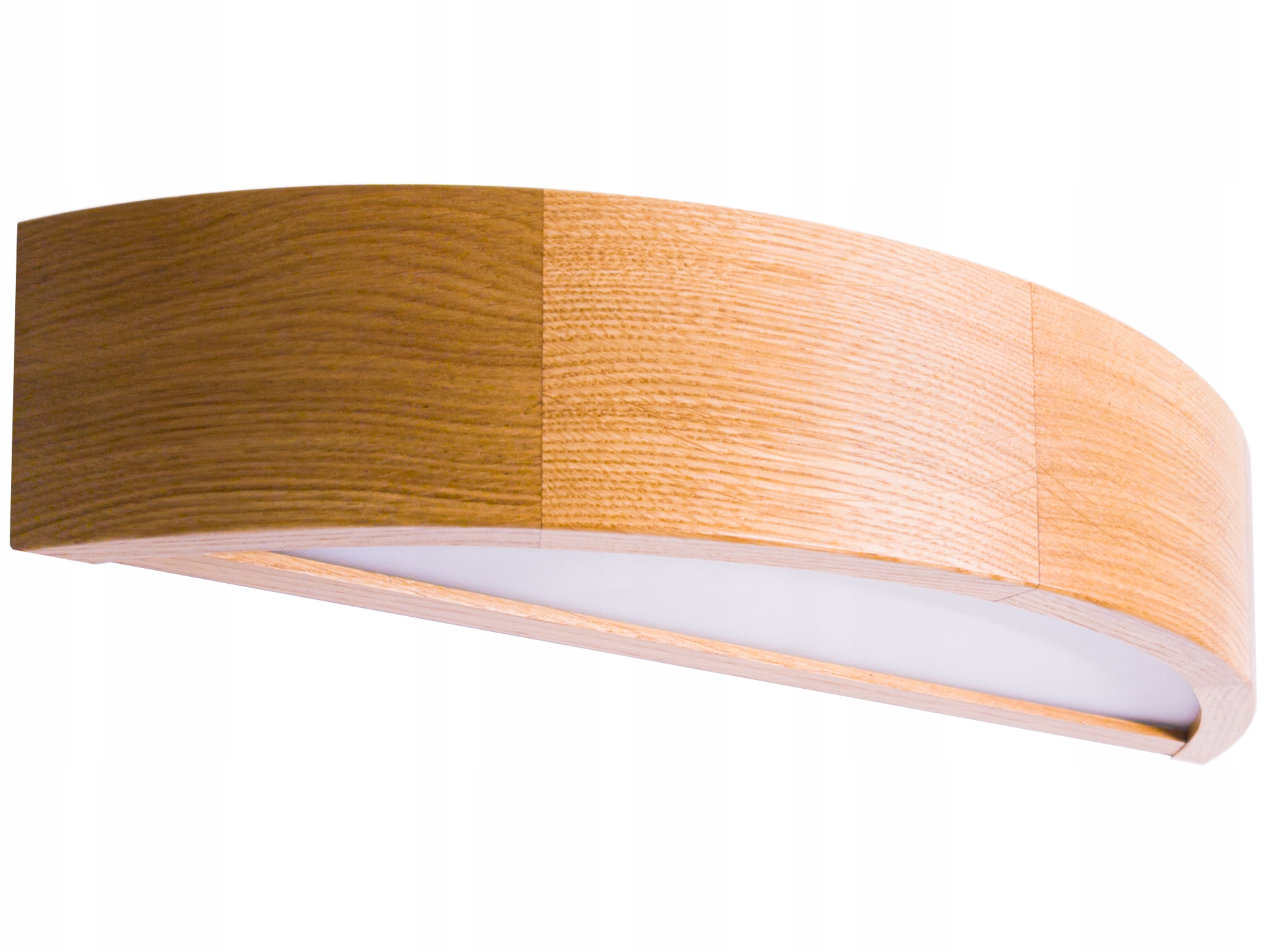 Nástěnná lampa Leja Poloplafon dřevo Dub do obývacího pokoje kuchyně koupelny Stylová