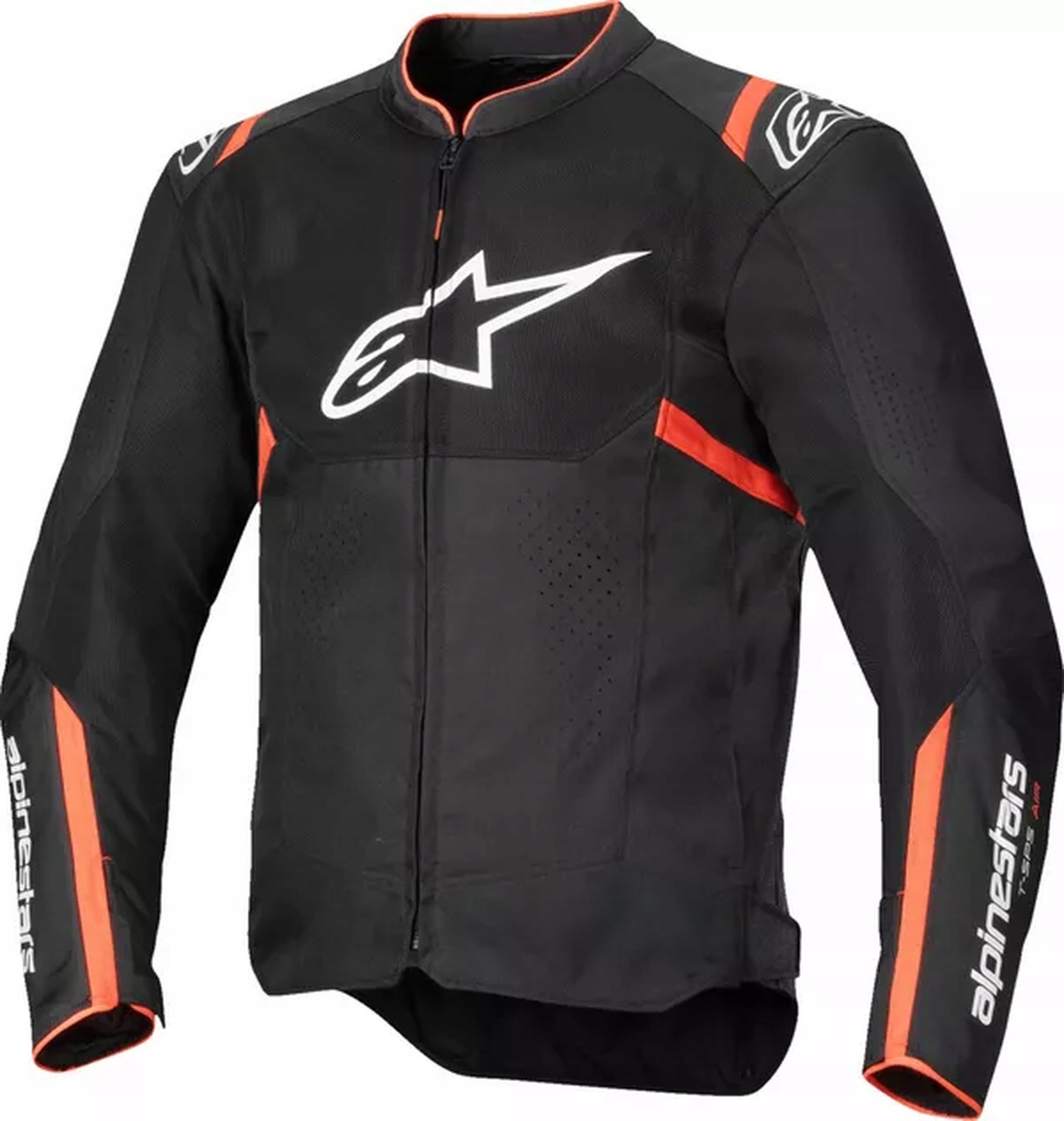 Textilná bunda Alpinestars T-sps Air v2 čierna/červená fluo 4XL