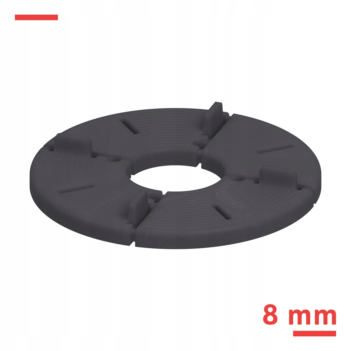 

Wspornik tarasowy gumowy, podstawka 8 mm pod płyty