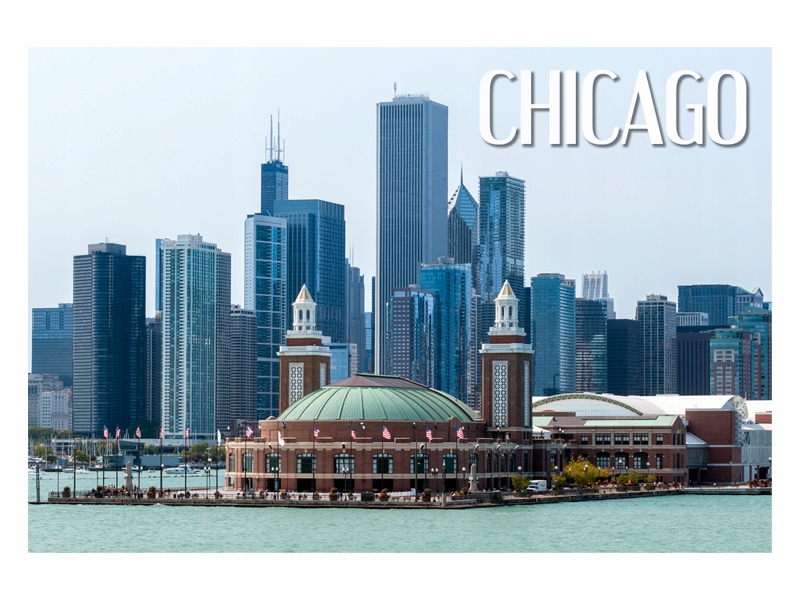 

Chicago Architektura Magnes na lodówkę