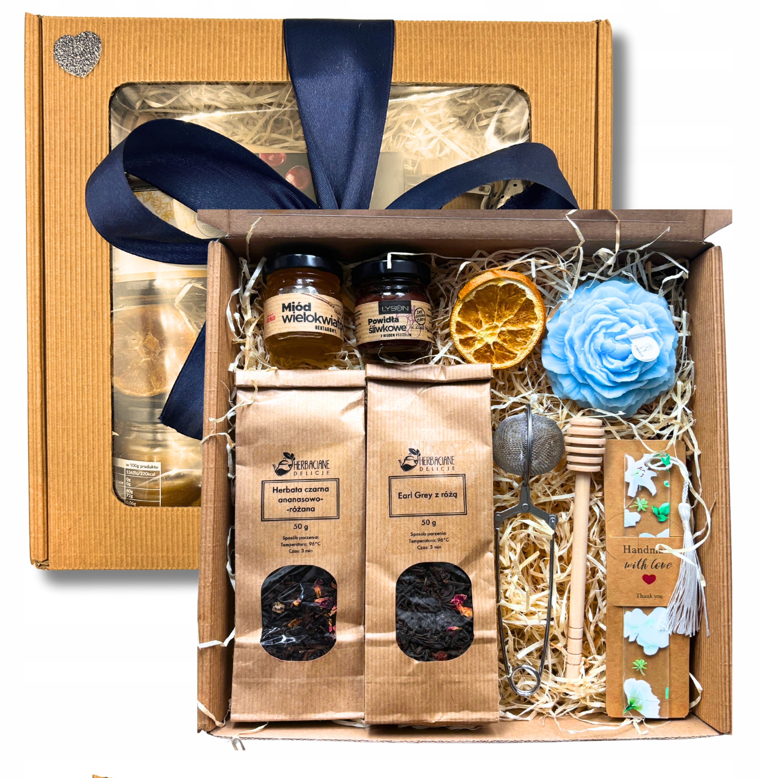 Levně Dárková Sada Box Čaje, Sojová Svíčka, Záložka Do Knihy Dárek