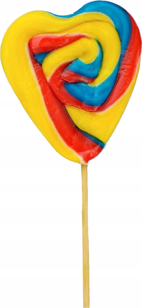 Levně Inter Market Lízátka ve tvaru srdce, barevné, 30 g