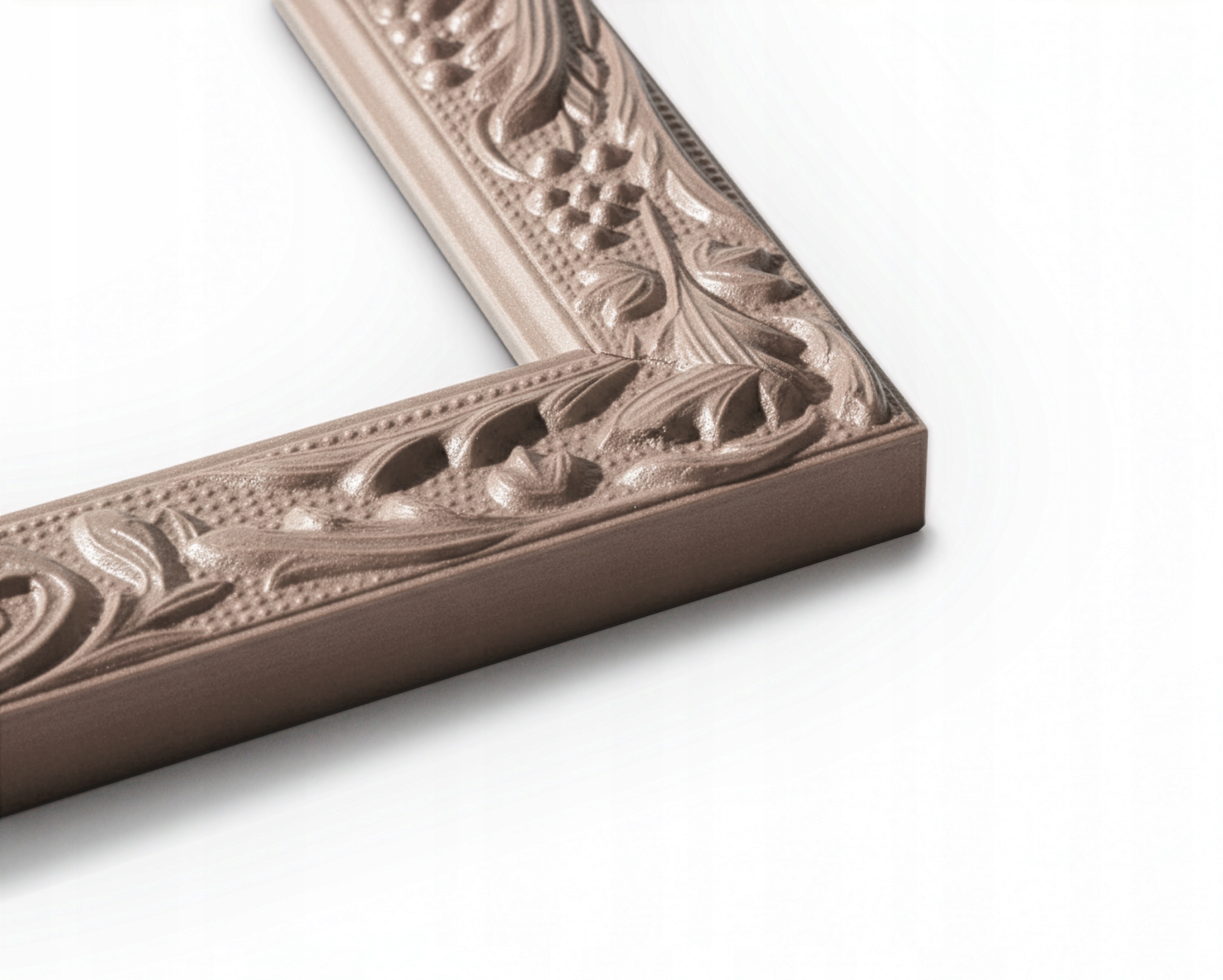 Rám 70x100 mocca dřevěný zdobený ornamentem pro plakát, foto B1