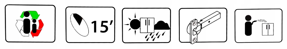 Szafka balkonowa gospodarcza - 68x37x90 cm Linia LINEA FAMILY