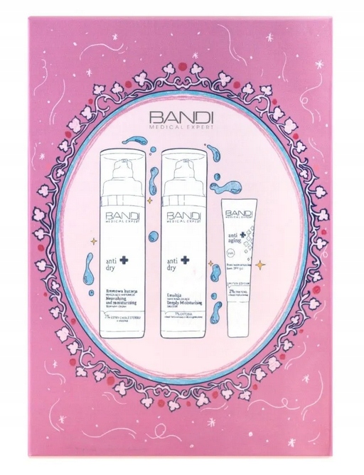 Bandi Zestaw Prezentowy Medical Exper Anti-dry emulsja,kuracja, krem Spf 50
