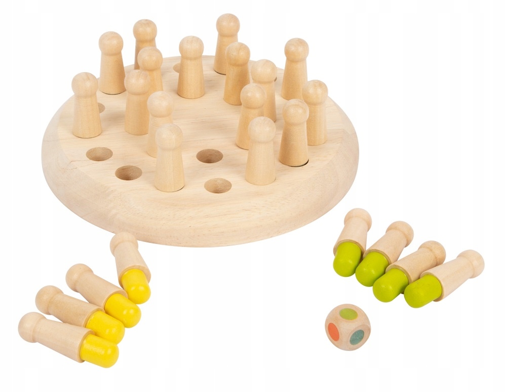 OUTLET!Drewniane Memory z pionkami Gra dla dzieci Sfd Marka Small Foot