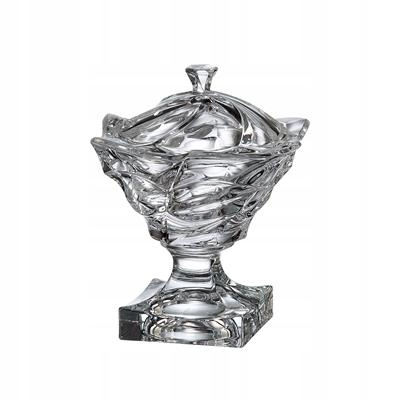 Bohemia Flamenco Bomboniera Na Nohě 250MM Cukřenka Křišťálového Sklo