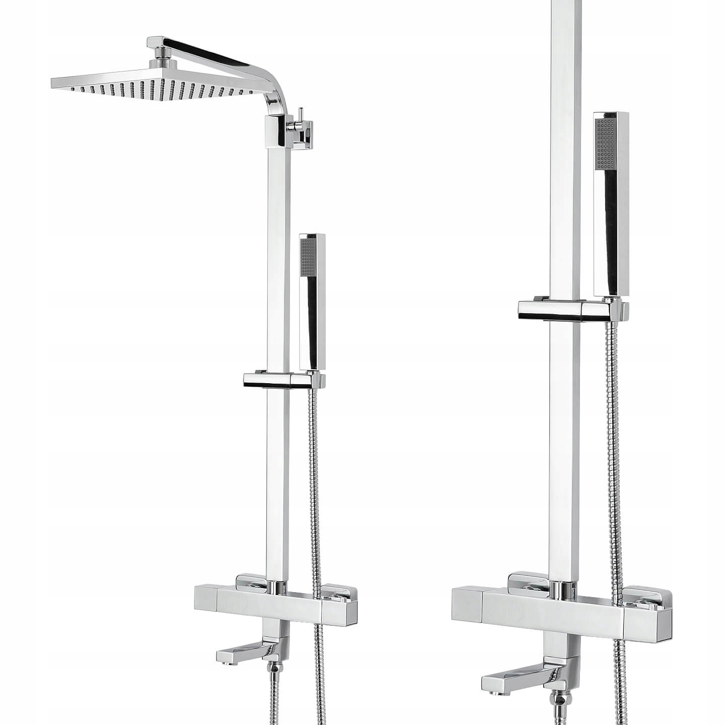 Sprchový Set S Termostatom A Sklopným Vaňovým Výtokom Pre Vane