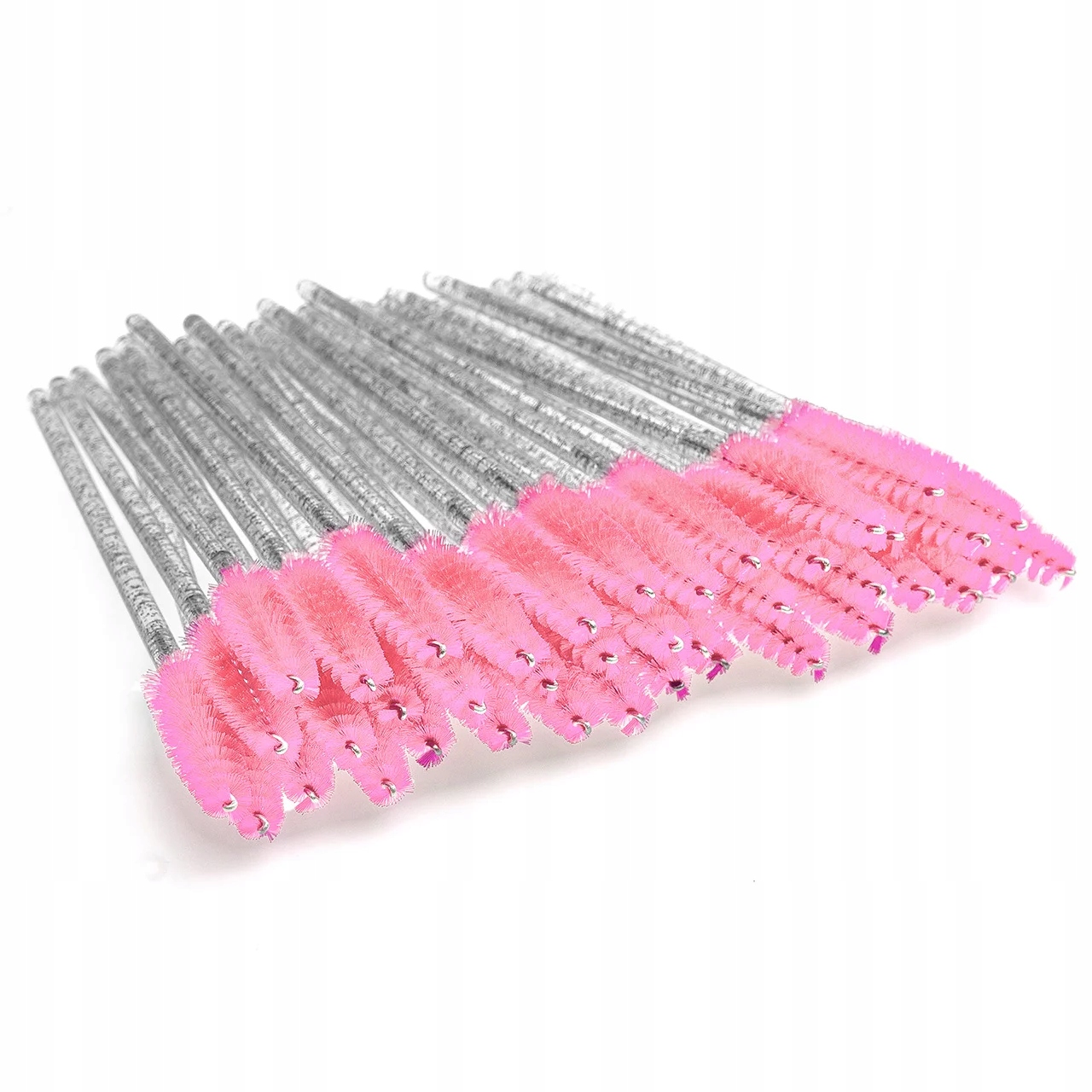 SZCZOTECZKI DO RZĘS CLAVIER JASNO RÓŻOWE BROKAT 50SZT Marka Clavier