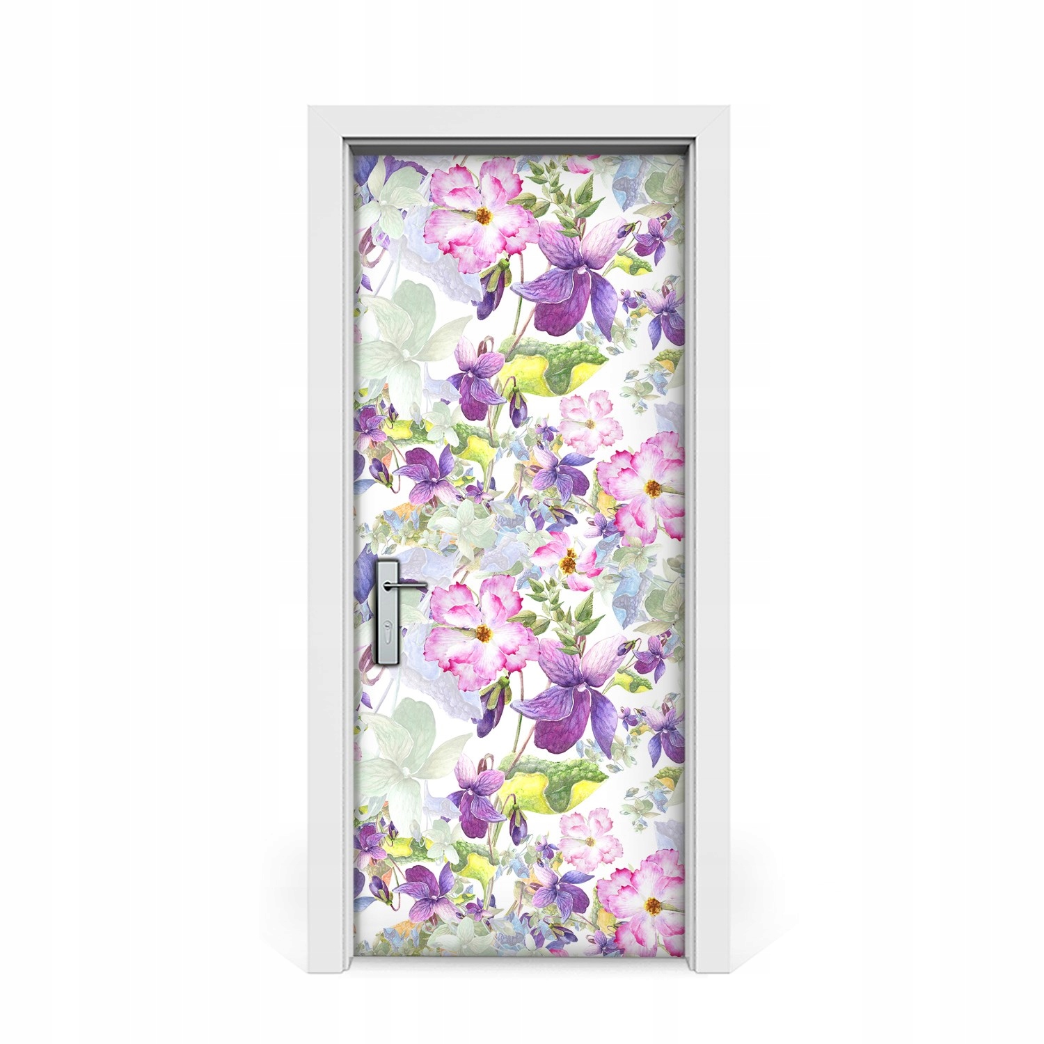 

Naklejki na drzwi Fioletowe kwiaty 85x205