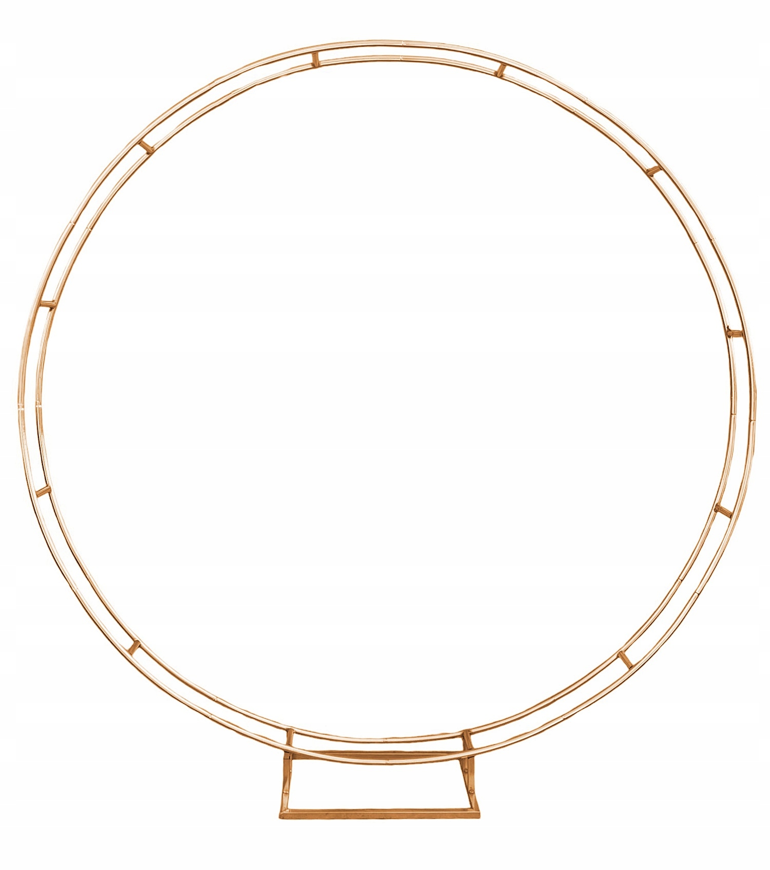 Rám Stojan Oblouk Zlatý Svatební stěna Kolo Ring 215cm D215
