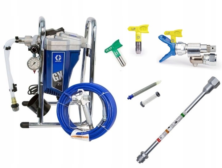 Agregat Graco Gx 21 Cleanshot Przedłużka 50 CM Nowa Dysza Neonowa