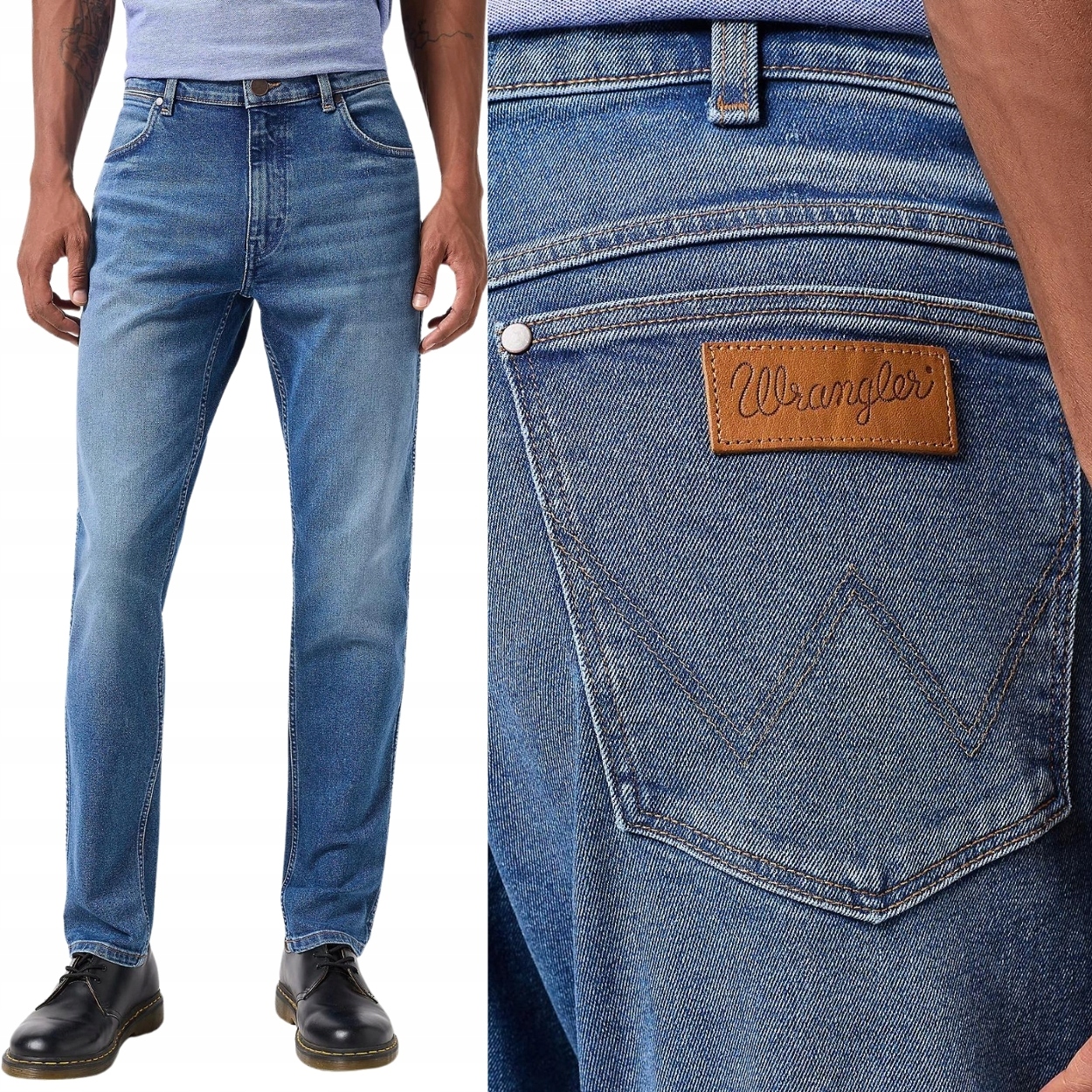 Wrangler River regular tapered 365COOL prodyšné džínové kalhoty W30 L30