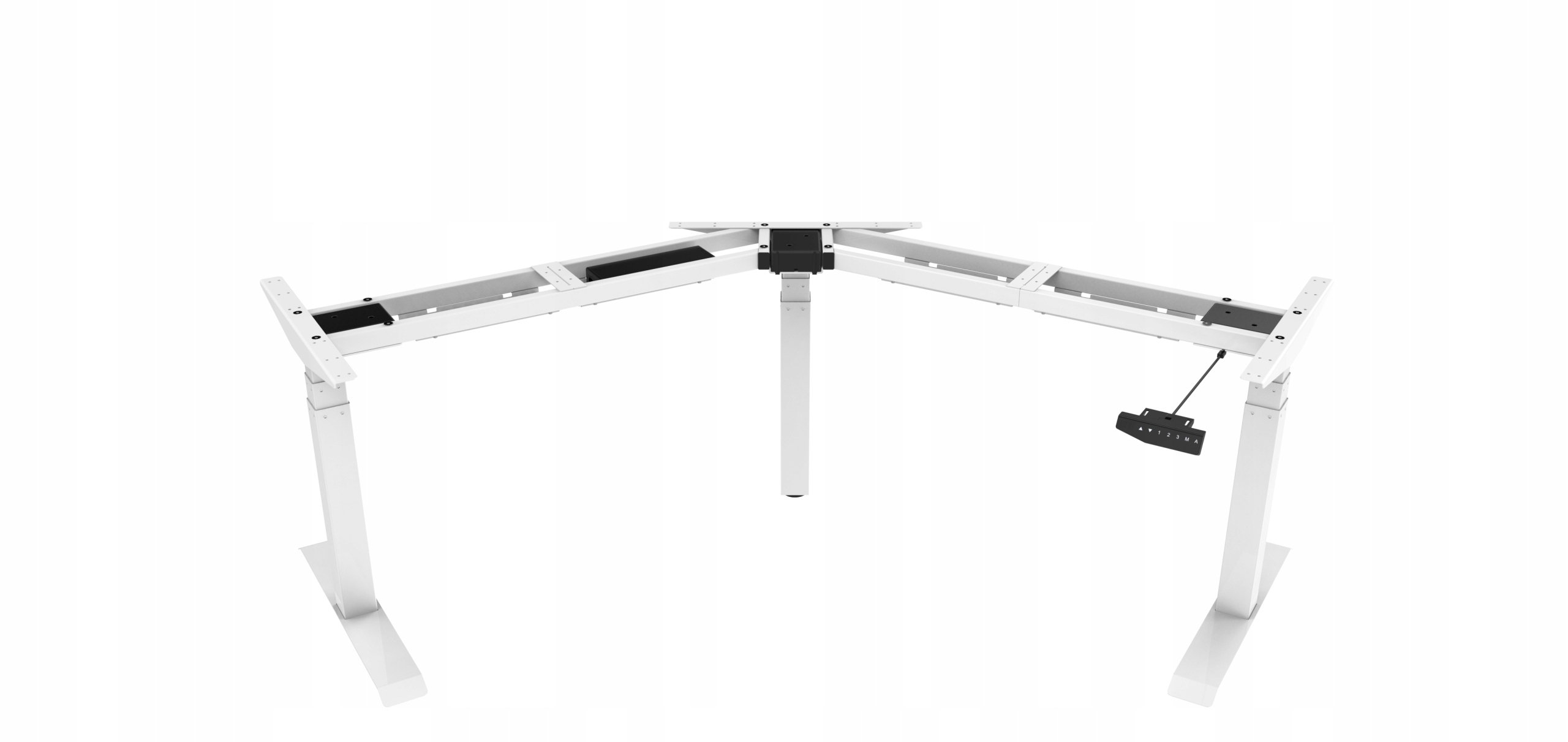 Rohový psací stůl Spacetronik 210 x 80 x 123 cm, bílý
