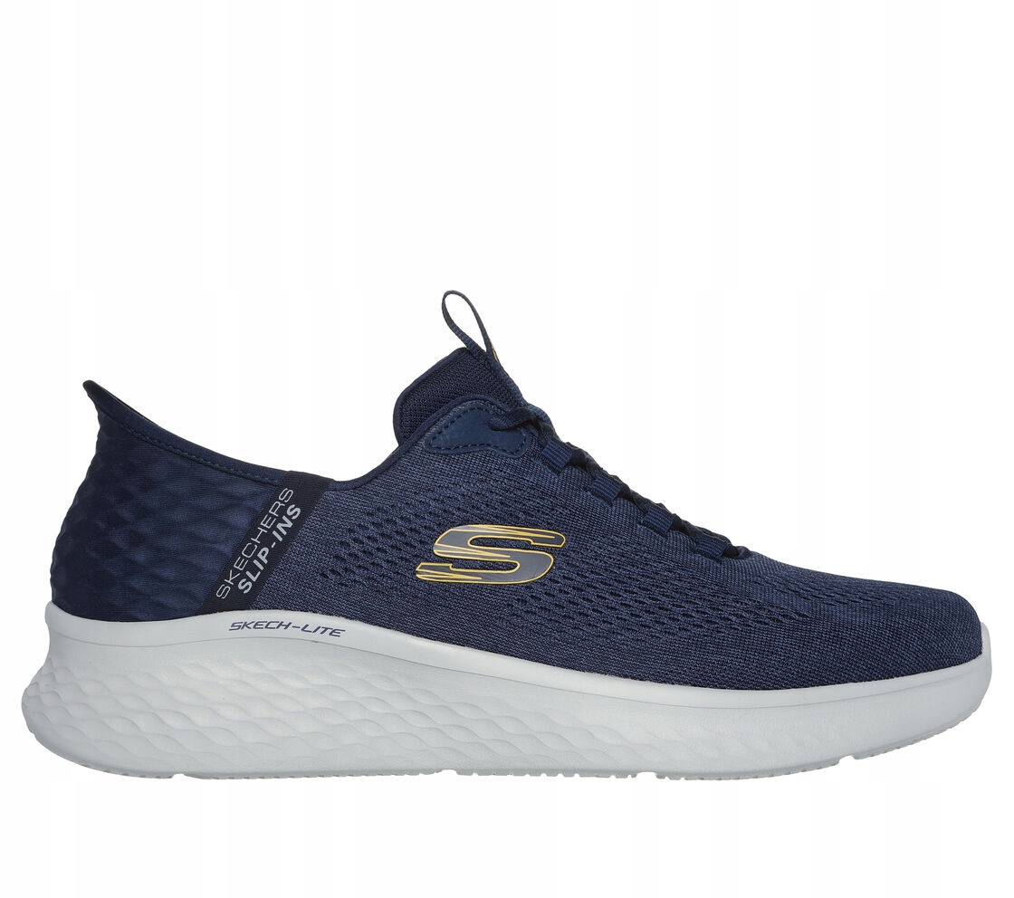 Skechers 232466 Nvyl modré polobotky vel. 42,5 slip-ins, pro pračku Kochland