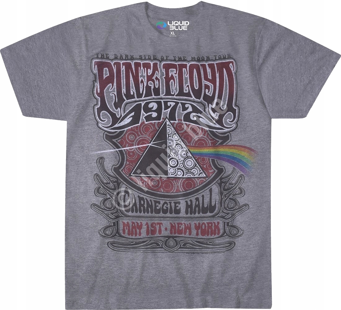 Pink Floyd Carnegie Hall Heather Liquid Blue 5XL