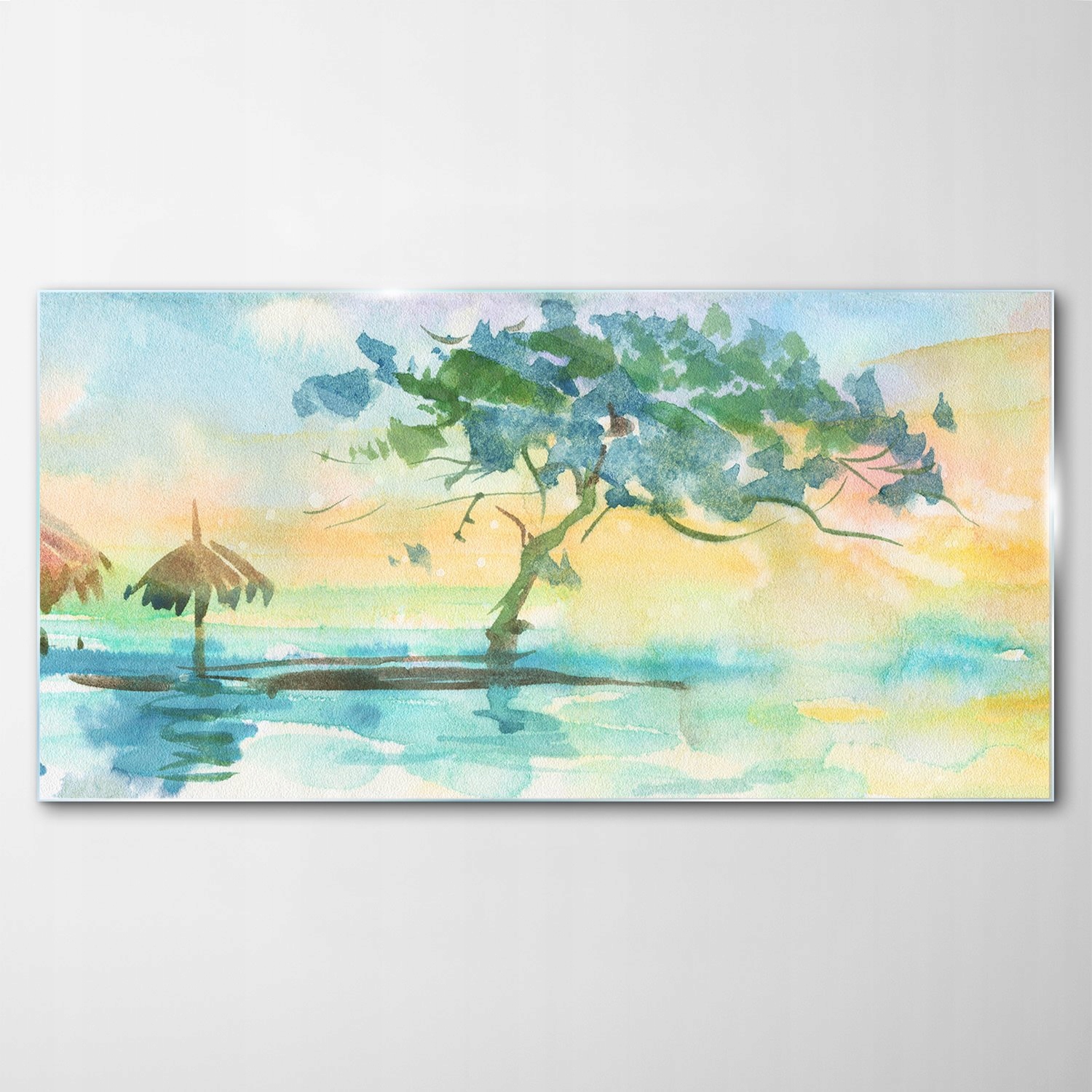 

Obraz Szklany Dekor Akwarele Morze Tropiki 120x60