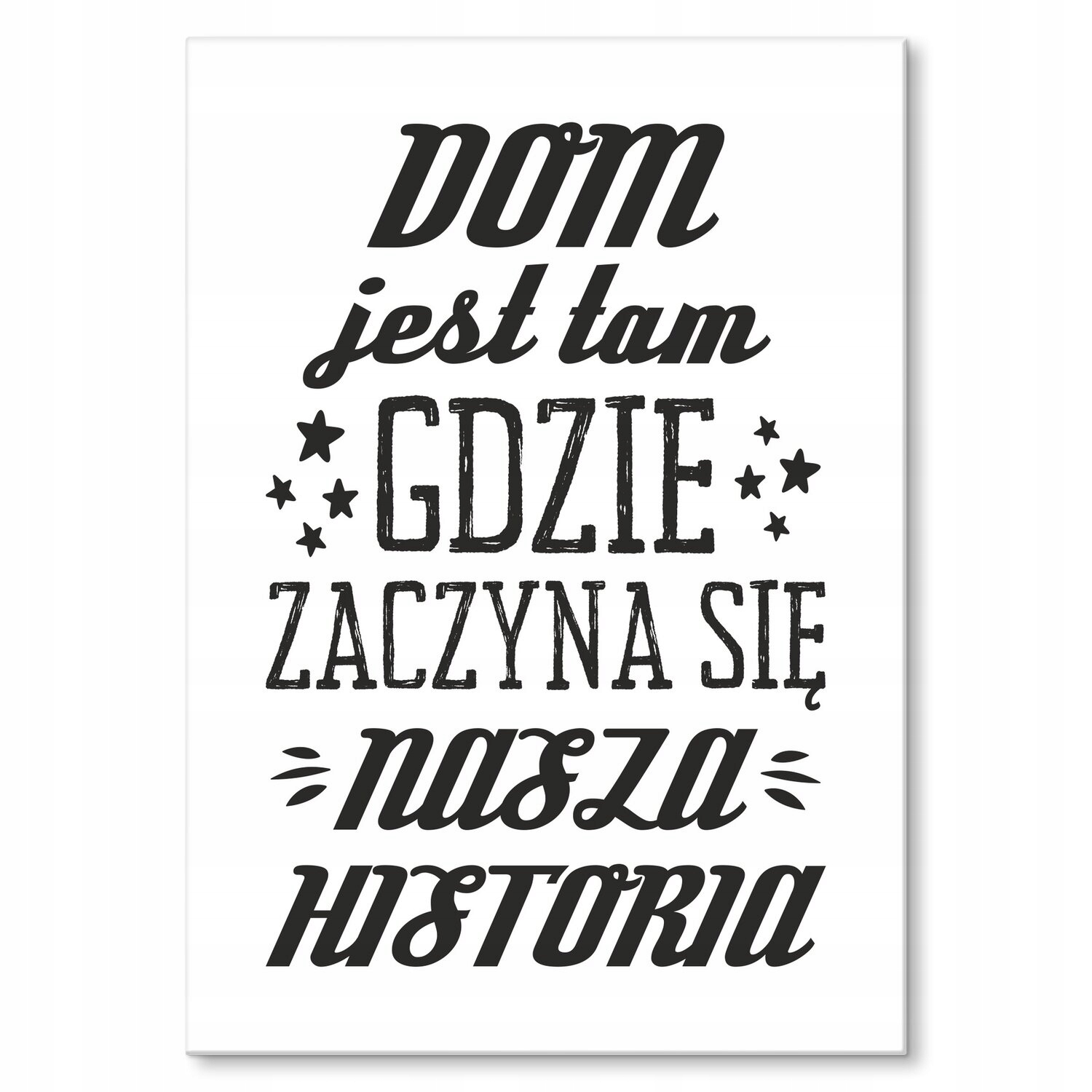 Kovový plakát dům je tam Štítek Plech 30 x 42 cm Dárek