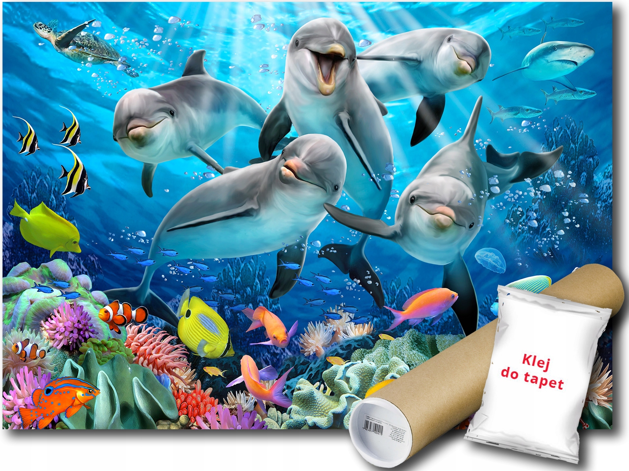 Fototapeta Flizelina Delfíni Ryby Akvárium Oceán Voda 300x210 lepidlo bonus