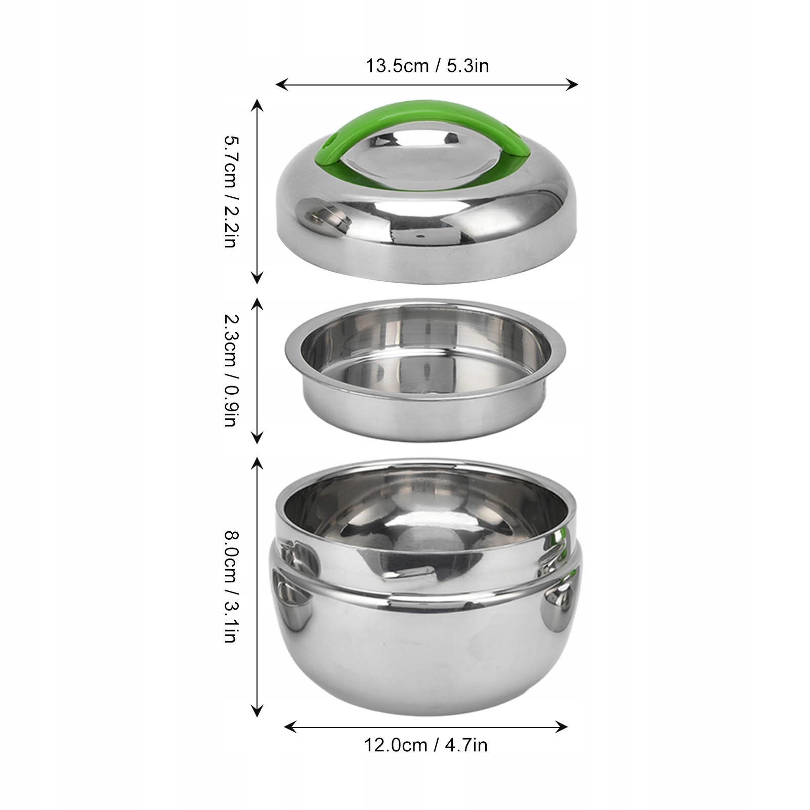 LUNCHBOX ŚNIADANIÓWKA TERMOS OBIADOWY POJEMNIK TERMICZNY NA ŻYWNOŚĆ STAL Model 3118220027611