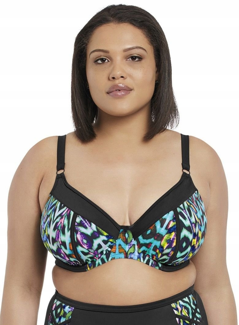 Elomi Horní díl plavek 95E/42E Tribal Instinct ES7112BLK