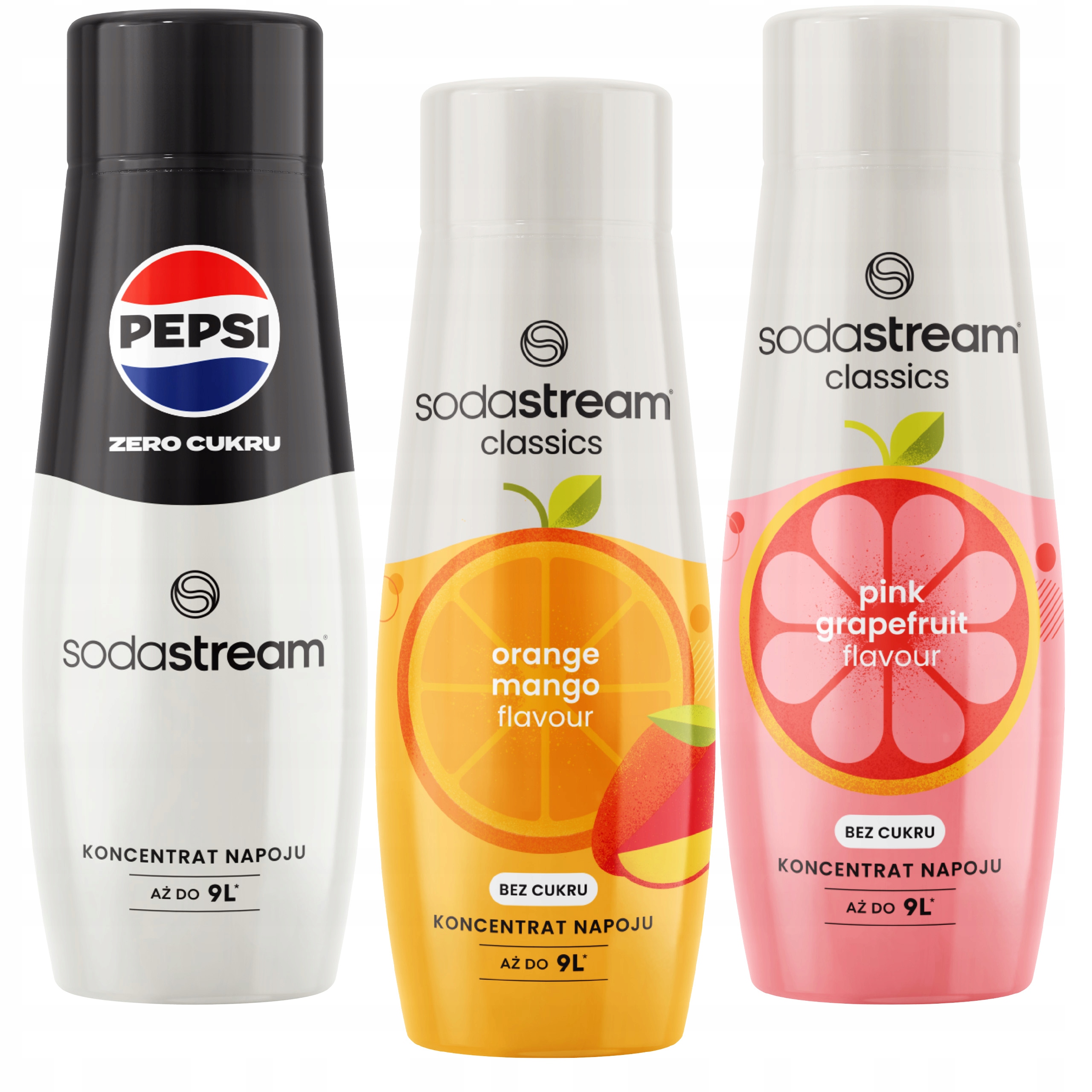 Levně Sada koncentrátů Sodastream Pepsi Max Ovocné sirupy bez cukru Mango