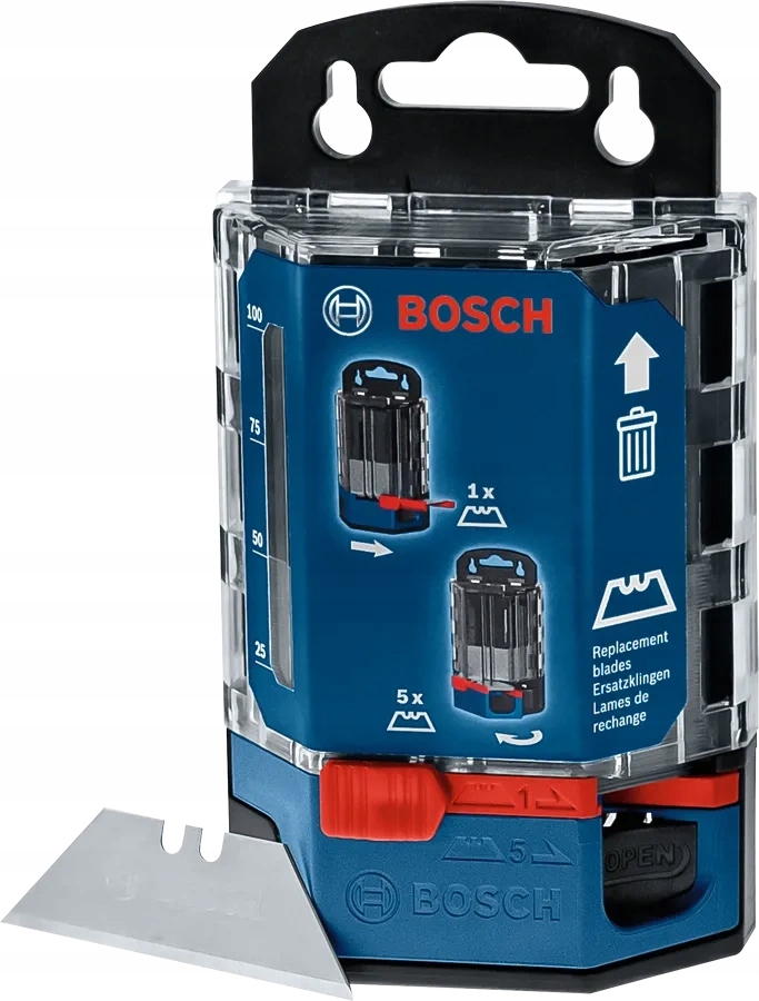 Bosch Professional trapézové čepele 50 kusů v dávkovači 1600A01V3J